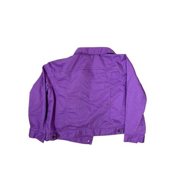 Woman Within Purple Denim Jean Jacket Plus Size 20W – Button Front Casual Layer - Picture 3 of 4